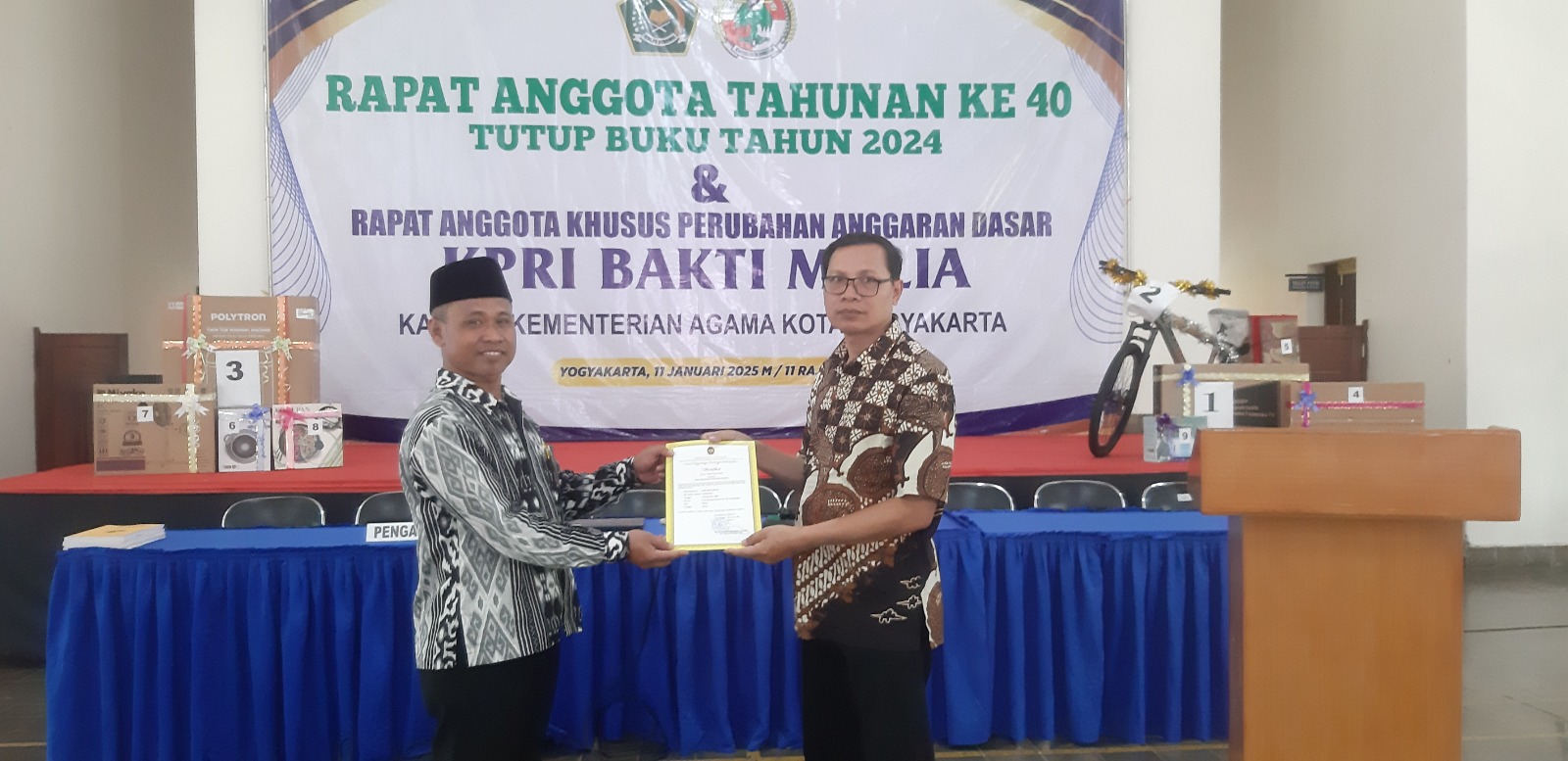 Rapat anggota khusus KPRI bakti mulia